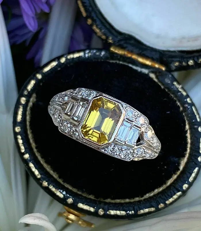 nuevos y novedosos anillos para dedo para mujer, joyería preciosa de circonia amarilla brillante para compromiso, accesorios exquisitos para boda 1