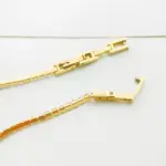 Pulseras finas de tenis de cristal con cristales de racimo de 2mm, 13cm-17cm, joyería para mujeres y niñas, cadena de eslabones de Color dorado de acero inoxidable 3