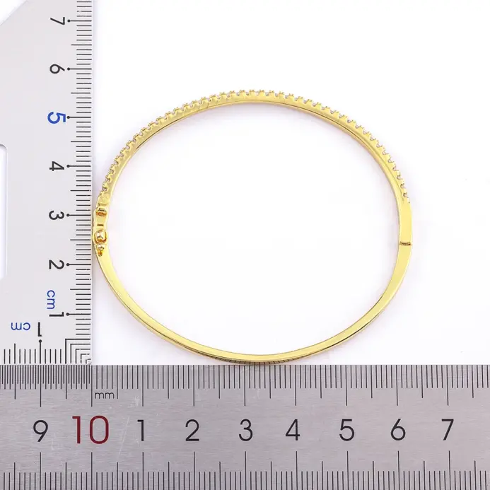 brazaletes finos de circonia cúbica de Color blanco colorido de alta calidad, pulseras para mujer, joyería elegante para boda, regalos a la moda 2