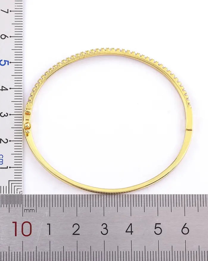 brazaletes finos de circonia cúbica de Color blanco colorido de alta calidad, pulseras para mujer, joyería elegante para boda, regalos a la moda 2