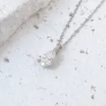 collar con colgante de moissanita para mujer, gota de agua, 1ct, 2ct, plata S925, corte de pera, cadena para el cuello con diamantes de laboratorio con certificado 3