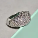 Anillos de oro auténtico de 18k para mujer, joyería fina de lujo con diamantes, fiesta de aniversario de boda para novia y esposa, regalo, bisutería para mujer 6
