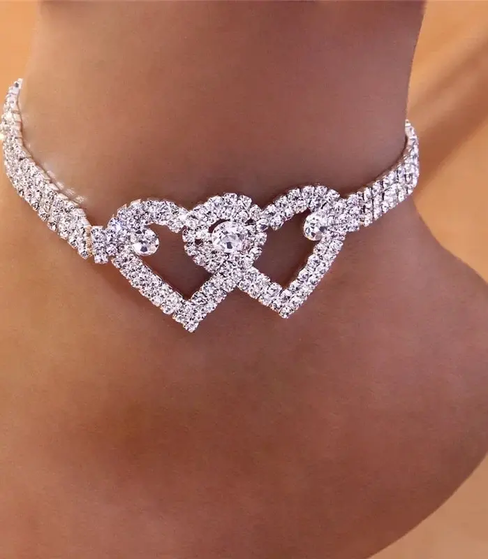 Tobillera de cadena de circonita cúbica brillante para mujer, pulsera de tobillo de Color plateado, sandalias descalzas, joyería para el pie 2