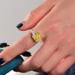 Anillos de boda de plata de ley 100% 925, brillantes, cuadrados, de 10x10mm, color rosa, blanco, amarillo, con diamantes de alto contenido de carbono, joyería fina para mujer 4