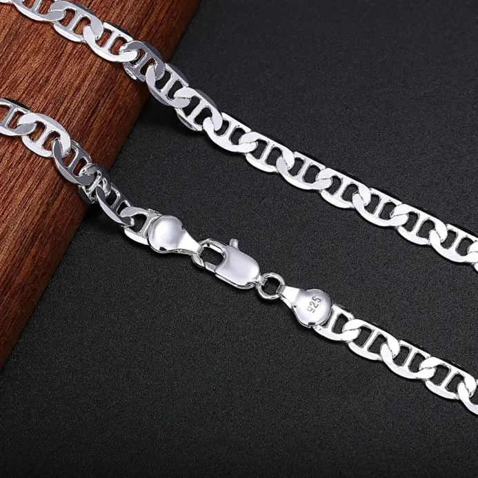 💎 Collar "Classic Silver 6mm" – Plata .925 de Diseñador 2