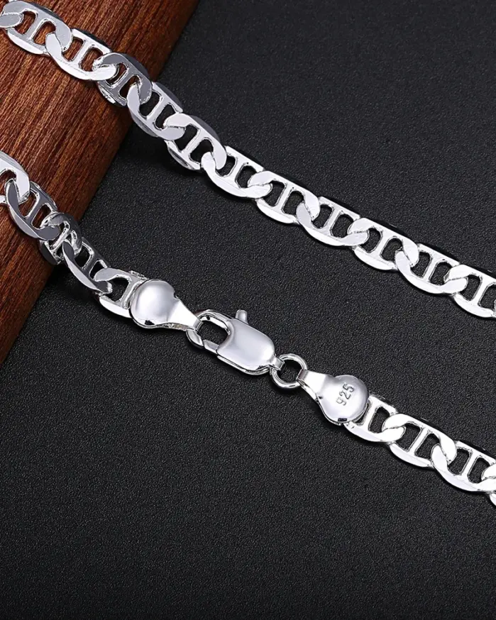 💎 Collar "Classic Silver 6mm" – Plata .925 de Diseñador 2