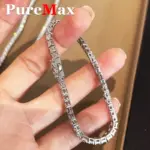 Lujo 2 2,5 3 4 5MM cadena de tenis de moissanita completa pulseras de pareja chapado en oro joyería de plata esterlina 925 regalo certificado GRA 2