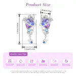 ❤️ Pendientes "Heart Prism" – Plata S925 (Edición Color & Brillo) 3