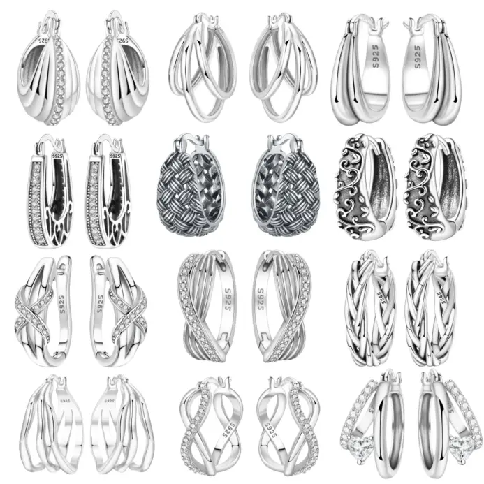 ✨ Pendientes "Vintage Twist" – Plata S925 (Estilo Clásico Original) 1