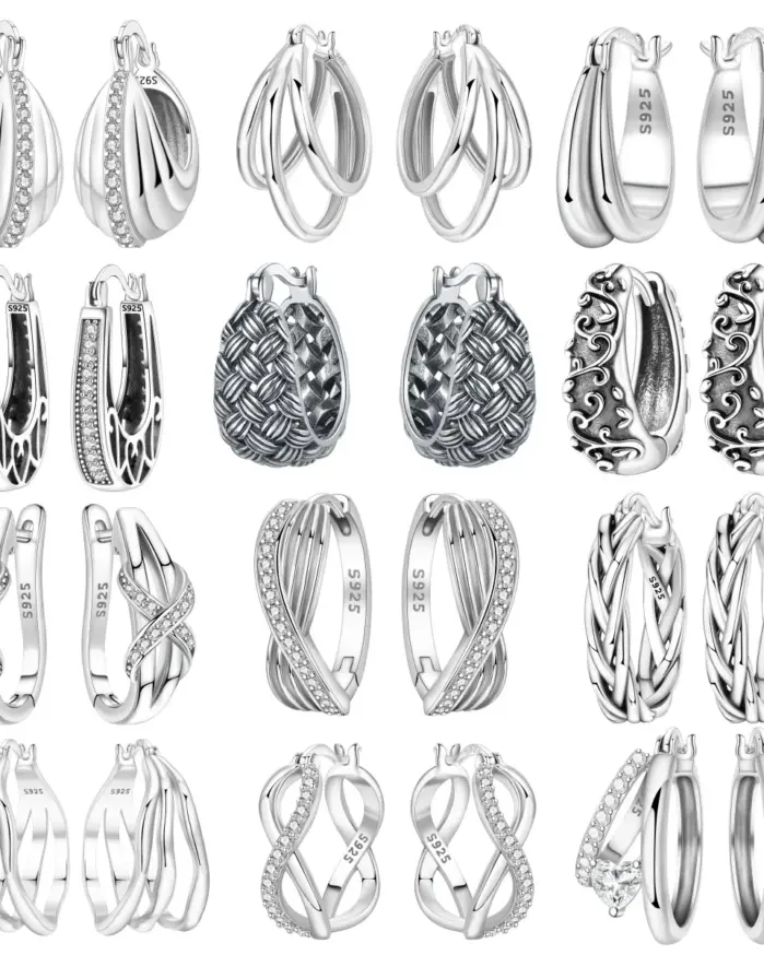 ✨ Pendientes "Vintage Twist" – Plata S925 (Estilo Clásico Original) 1