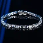 14-21cm joyería de plata maciza regalo pavé ajuste 3*5mm rectángulo impresionante circón cúbico Real 925 joyería fina pulsera de tenis 5 14-21cm joyería de plata maciza regalo pavé ajuste 3*5mm rectángulo impresionante circón cúbico Real 925 joyería fina pulsera de tenis 5