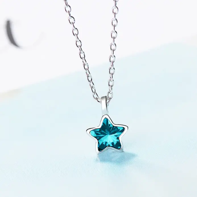 🌟 Collar "Blue Celestial Star" – Plata .925 y Cristal Luxury por GaaBou 2