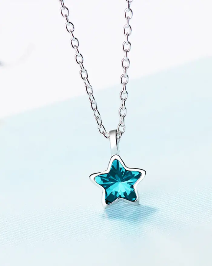 🌟 Collar "Blue Celestial Star" – Plata .925 y Cristal Luxury por GaaBou 2