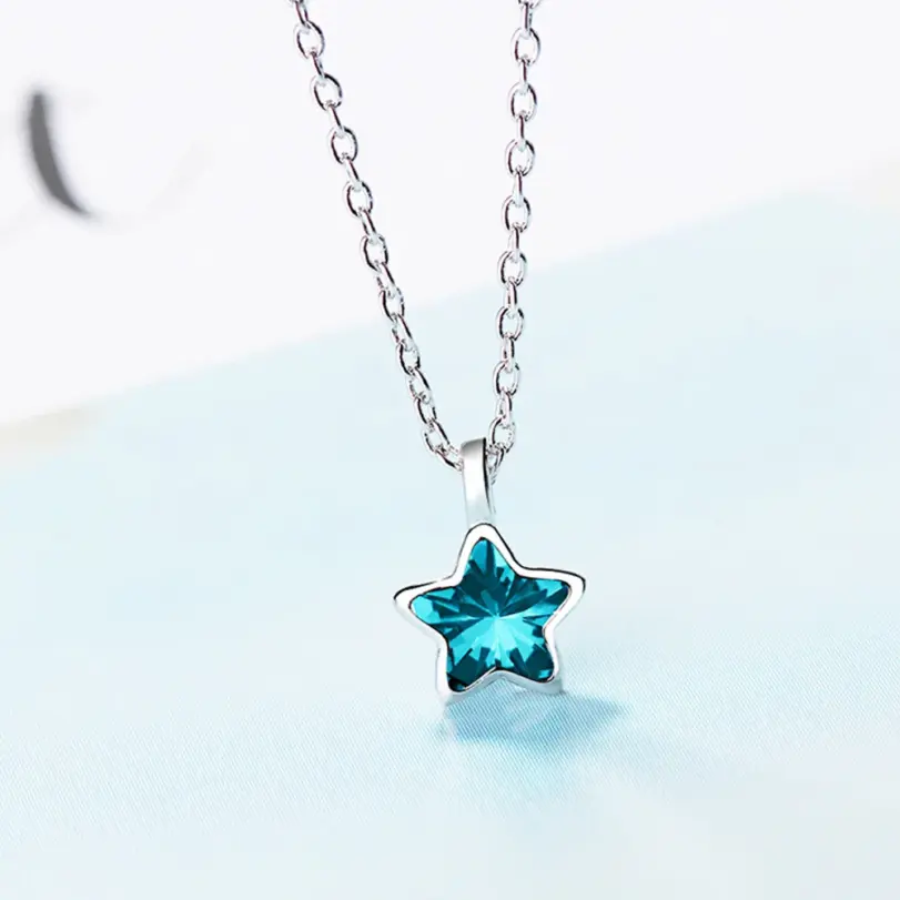 🌟 Collar "Blue Celestial Star" – Plata .925 y Cristal Luxury por GaaBou 2