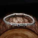🌿 Pulsera "Tang Dynasty Legacy" – Plata Retro de 5mm 2
