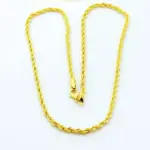 🌪️ Collar "Twisted Rope 4mm" – Oro 18K Estética Y2K & Timeless 4