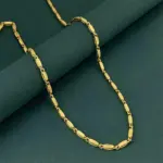 Collar de lujo con diseño de espiga de trigo en oro puro 24K 9999 para hombre y mujer 5