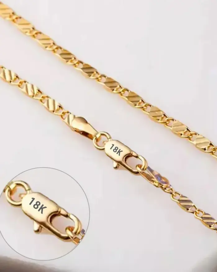 ⚓ Collar "Mariner Noble 18K" – Plata .925 y Oro de 18 Quilates 2