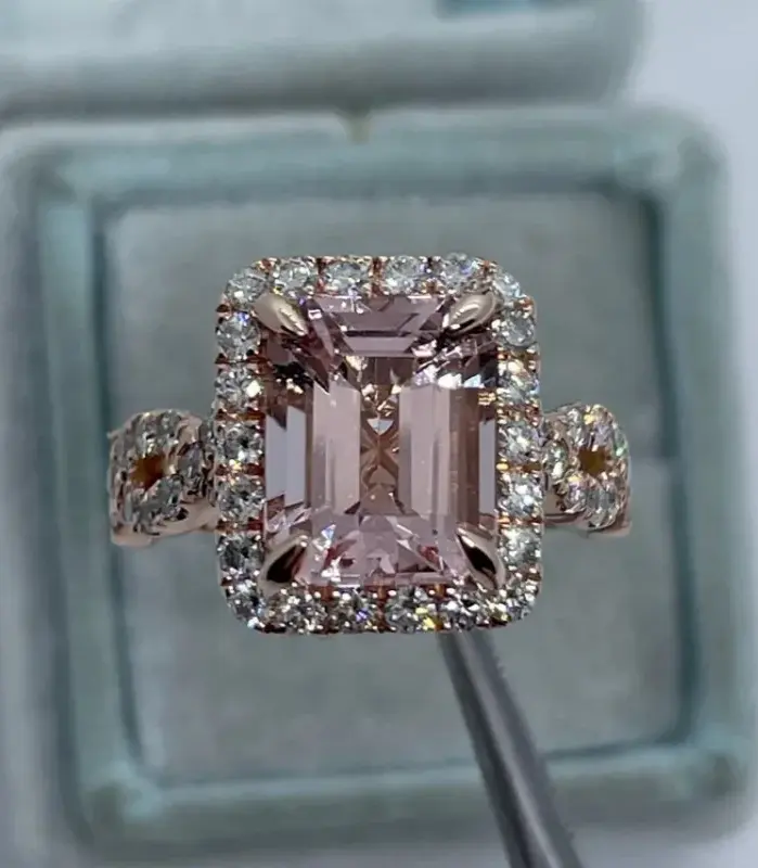 Anillos para mujer, Circonia cúbica brillante, accesorios femeninos de compromiso de boda, anillo de propuesta elegante, regalo, joyería de moda 2
