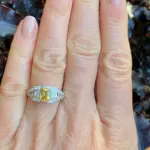 nuevos y novedosos anillos para dedo para mujer, joyería preciosa de circonia amarilla brillante para compromiso, accesorios exquisitos para boda 4