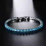 Pulsera de tenis de circón con microincrustaciones de 4mm para mujer, pulsera para hombre, accesorios de joyería para hombre, 9