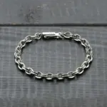 pulsera de plata de ley S925 Vintage para hombres y mujeres, joyería fina para parejas, venta al por mayor 2