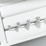 Anillos de moissanita OEVAS de 1-4 quilates, color D, con forma de gota de agua, para mujer, plata de ley 925, brillantes, para bodas y fiestas, joyería fina al por mayor 2
