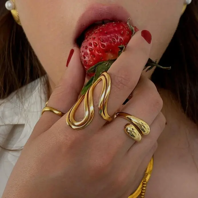 Anillo de sello redondo de acero inoxidable, anillo de rayo de sol con patrón de sol, regalo de joyería delicada para mujeres y niñas 1