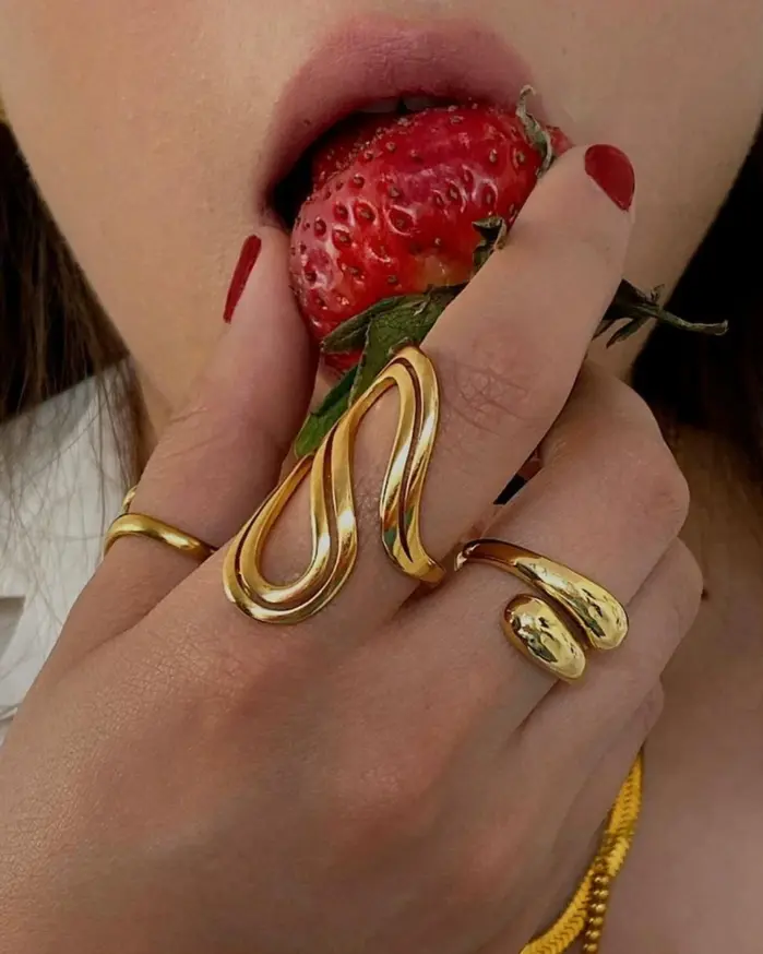 Anillo de sello redondo de acero inoxidable, anillo de rayo de sol con patrón de sol, regalo de joyería delicada para mujeres y niñas 1