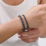 ⛓️ Pulsera "Steel Sovereign" – Acero Antiguo Estilo Dome 3