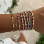 ✨ Pulsera Tennis "Gema Natal" – Ajustable y Personalizada con Circonia 3