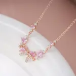 🎀 Collar "Pink Ribbon Glow" – Gargantilla con Lazo de Circonia Rosa 6