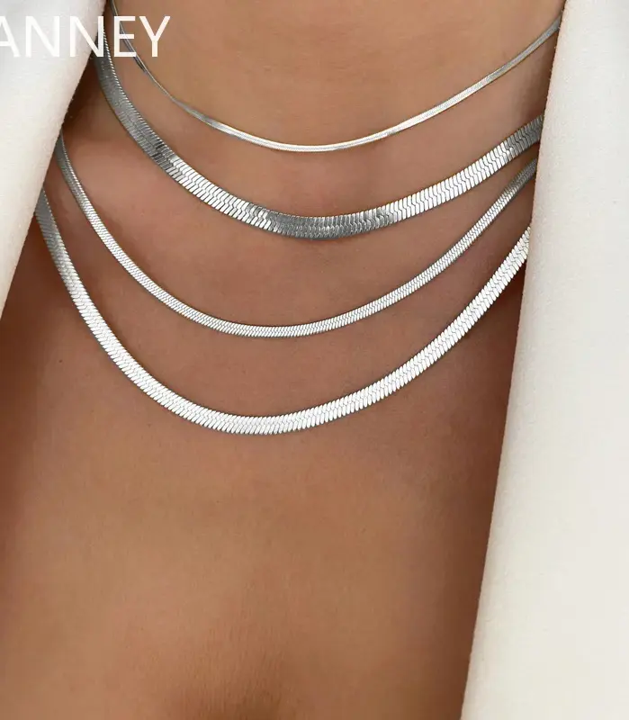 ✨ Gargantilla "Liquid Silver 4mm" – Plata .925 (Tejido Espiga) 1
