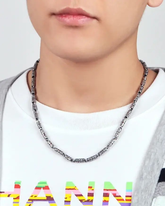 🛡️ Collar "Thai Guardian" – Plata de Ley .925 (Estilo Retro Punk) 2