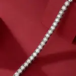 pulsera de tenis de moissanita de 3-6,5mm para mujer, cadena de tenis de moissanita Original de Plata de Ley 925 para hombre, nuevo 2025 3