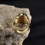 R3351g Anillo de joyería con piedras preciosas de acero inoxidable vintage de alta calidad para hombre 5