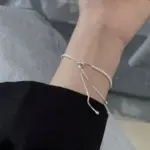 Pulsera de plata de ley 925 Vera elegante circón tenis pulsera de cristal de circón para mujer moda Simple compromiso boda Glam 6