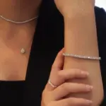 NeeTim-pulsera de tenis de moissanita de 3mm, 4mm, 5mm y 6,5mm, pulseras originales de plata de ley s925 con diamantes de laboratorio para mujeres y hombres, cadenas 5