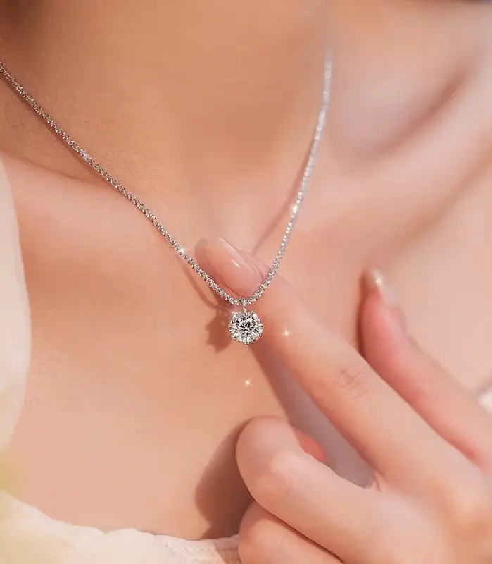 💎 Collar "Geometric Brilliance AAAAA" – Plata Italiana .925 2