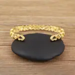 pulsera ajustable con forma de corazón de amor romántico para mujer, brazalete abierto de circón brillante, joyería de fiesta diaria, regalos, gran oferta 5