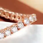 Serenity-pulsera de tenis de moissanita para hombre y mujer, Color oro rosa, 3mm, 4mm, 5mm, plata de ley S925, cadena de mano con diamantes de laboratorio brillantes 3