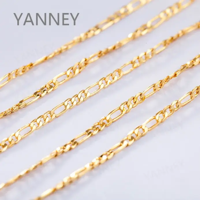 🇮🇹 Collar "Figaro Slim Luxe" – Plata .925 y Oro 18K (4mm) 1