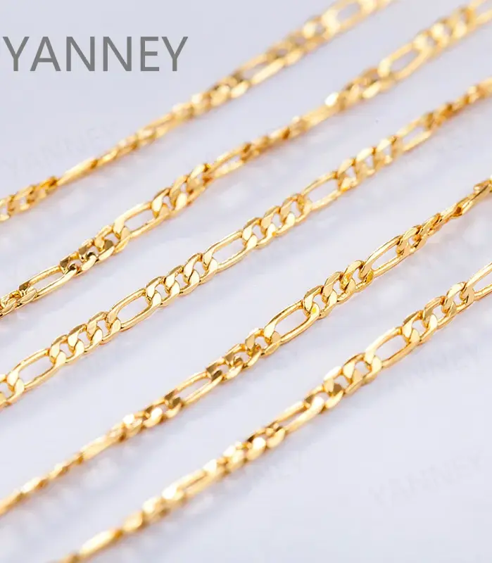 🇮🇹 Collar "Figaro Slim Luxe" – Plata .925 y Oro 18K (4mm) 1