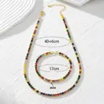 Collar de Cristal de Circonio Colorido de Una Sola Hilera, Joyería de Moda para Mujer, Venta Transfronteriza, Gargantilla Hip Hop, Diseño Geométrico 4