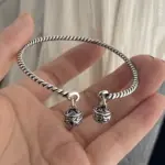 🌿 Pulsera "Antique Bloom S925" – Plata Sólida Grabada a Mano 6