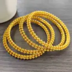 Pulsera de lujo estilo Ins de oro puro 24K 9999 pulsera de mujer Simple y generosa 1