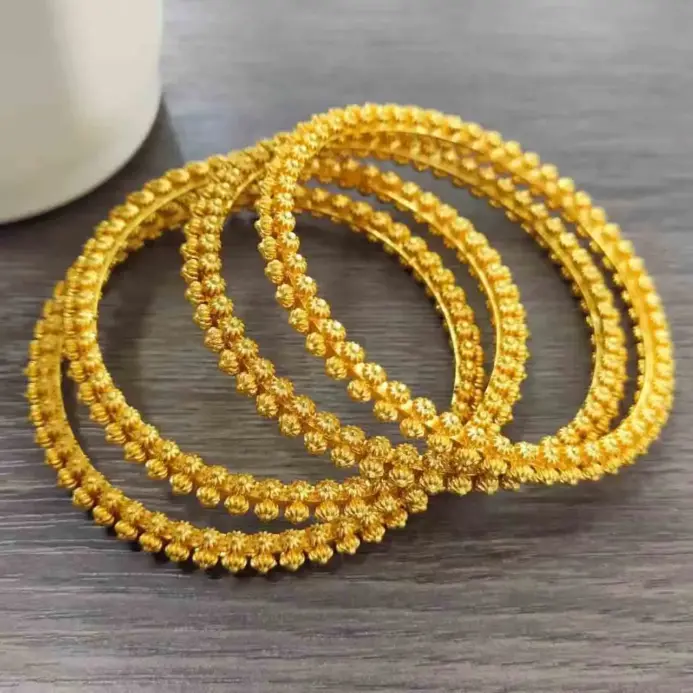 Pulsera de lujo estilo Ins de oro puro 24K 9999 pulsera de mujer Simple y generosa 1