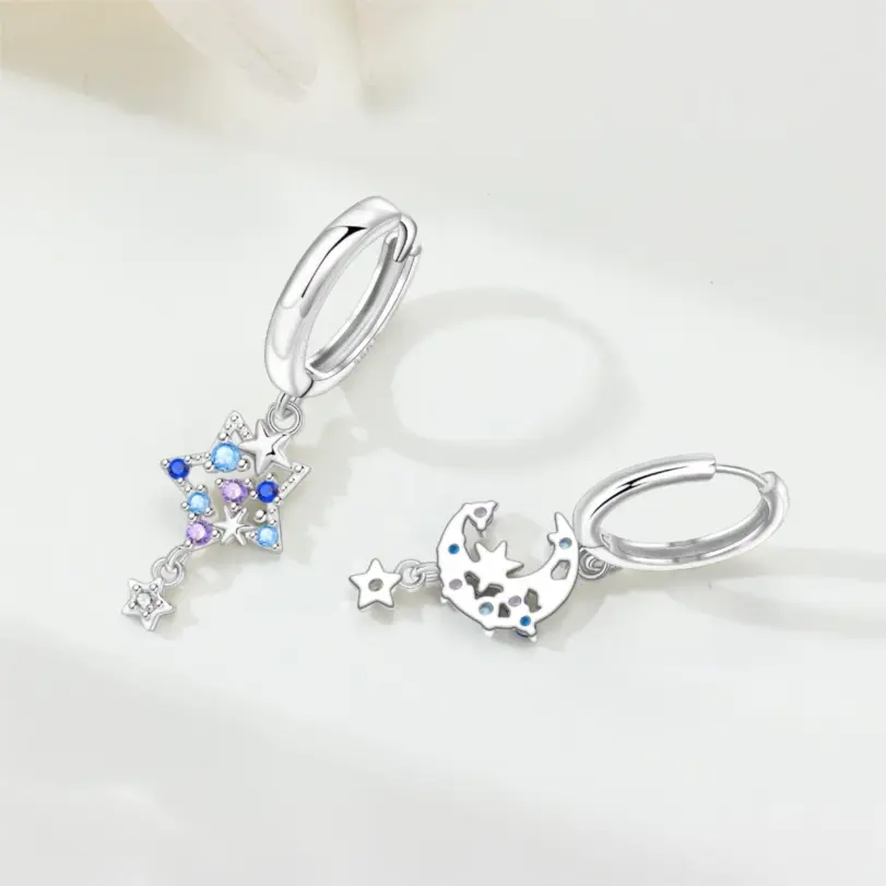 ✨ Pendientes "Asymmetric Muse" – Plata S925 (Edición Original MISEFF) 3