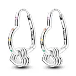 🌸 Pendientes "Floral Bloom Hoops" – Plata S925 y Circonitas 54