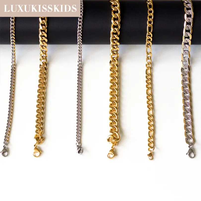 Pulseras hombre de acero inoxidable de alta calidad para mujer y hombre, regalos originales para mujer,cadenas de eslabones cubanos, pulsera de muñeca para pareja, regalos de joyería,pulsera plata,navidad 6